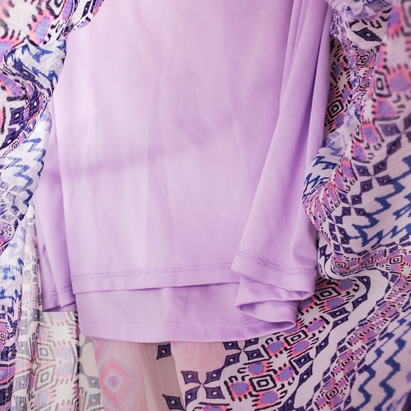 SOLD Express Boho Maxi Skirt Tapestry Print Purple S - Picture 7 of 16